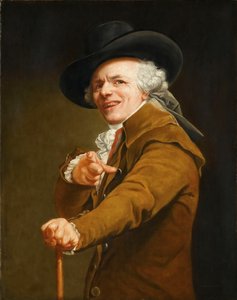 Taiteilijan omakuva pilkkaajan varjossa, n. 1793.