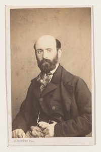 Portret van de schilder Bodin, puolihahmo Antwerpenin koulu. Muotokuvia elämäkertoja käyntikortteja. Collection Dupont (sarjan nimi)