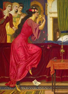 Sigismonda Drinking The Poison, c1897.Sigismonda Drinking The Poison, c1897.