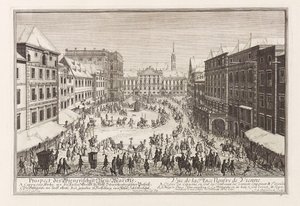 Wienin Neuer Markt New Market, 1719. tekijältä Joseph Emanuel Fischer von Erlach