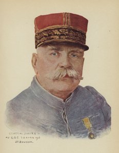 Joseph Joffre, ranskalainen kenraali (väri litho) tekijältä Joseph Felix Boucher