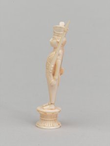 Valkoinen sotilas, shakkinappula, Intia, 1820 noin
