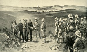 "Bloemfonteinin muodollinen antautuminen", 1900. tekijältä Joseph Finnemore