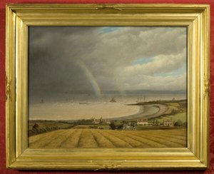 Näkymä Portisheadista Walesin suuntaan (öljy kankaalle) tekijältä Joseph Francis Walker