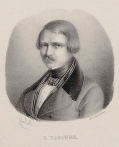 Muotokuva säveltäjä Jean-Georges Kastnerista 1810-1867. tekijältä Joseph Frédéric Flaxland