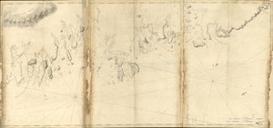 (Mainen rannikko Moose Covesta Gouldsboro Bayhin. LOC 77692978 tekijältä Joseph Frederick Barres