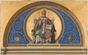 Saint-Ambroisen kirkon luonnos: Ambroise, n. 1866 (öljy kankaalle). tekijältä Joseph Frederick Charles Soulacroix