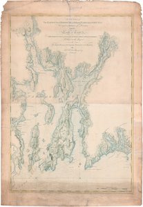 Kartta Rhode Islandin satamasta ja Narragansett Baystä