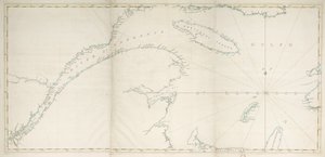Pyhän Laurentiuksenlahden ja -joen kartta, noin 1778 (painettu).