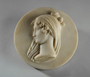 Rouva Elizabeth Allanin muotokuva medaljonki