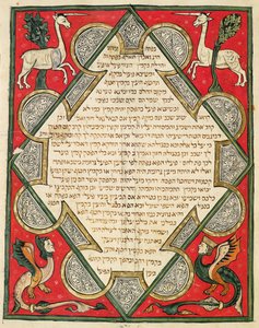 Groteskit, kuvitus juutalaisesta Cervera-raamatusta, 1299