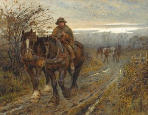 Weary Beasts Returning frae the Plough, 1894 (wc paperilla)