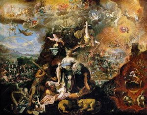 Barokki: Allegoria (Apokalypsi) Heintz, Joseph, nuoremmalla (noin 1600-1674 jälkeen)