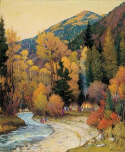 Apassien leiri Hondo Canyonissa tekijältä Joseph Henry Sharp