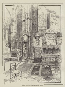 Runoilijan kulma, Westminster Abbey (Westminsterin luostari) tekijältä Joseph Holland Tringham