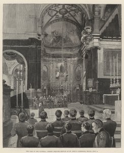 Victorian menetys, juhlallinen requiem-jumalanpalvelus Pyhän Johanneksen katedraalissa, Maltalla, 4. heinäkuuta tekijältä Joseph Holland Tringham