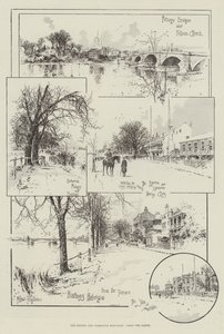Oxfordin ja Cambridgen venekilpailu, pitkin Banksia tekijältä Joseph Holland Tringham