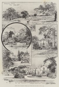 White Lodge, Richmond, jossa tuleva kuninkaamme syntyi, 23. kesäkuuta 1894 (kaiverrus)