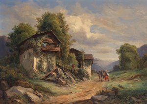 Joseph Höger Maaseudun idylli 1852 tekijältä Joseph Hoger