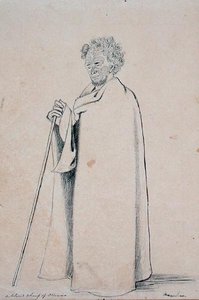 Otawaon sokea päällikkö, n. 1844 (kynä ja kynä paperilla) tekijältä Joseph Jenner Merrett