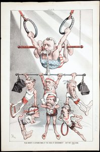 Puck haluaa "vahvan miehen hallituksen johtoon" - mutta ei tällaista, 1880