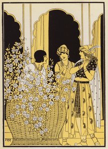 Floire ja Blancheflor (värilitografia)