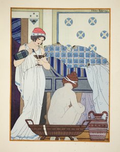 Kylpyistuin, kuvitus teoksesta "The Works of Hippocrates", 1934