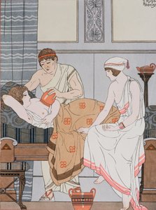 Kuppaus, kuvitus teoksesta "Hippokrateen täydelliset teokset", 1932 tekijältä Joseph Kuhn Regnier