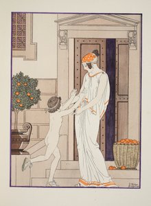 Joy of Infancy, kuvitus "Hippokrateen teoksista", 1934 tekijältä Joseph Kuhn Regnier