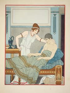 Nervous Malady, kuvitus teoksesta "The Works of Hippocrates", 1934 tekijältä Joseph Kuhn Regnier