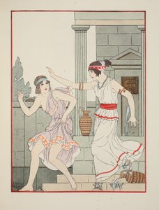 Käden lyöminen litteällä, kuvitus teoksesta "Hippokrateen teokset", 1934 tekijältä Joseph Kuhn Regnier