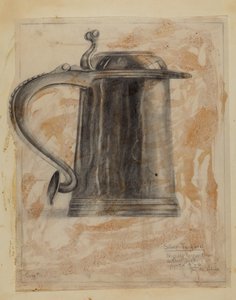Hopeinen Tankard tekijältä Joseph Leboit