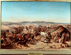 Algerian valloitus (1830-1847): Abd el Kaderin (Abd-el-Kader tai ibn Muhyi al-Din al-Hasani (al Din al-Hasani) (1807-1883) Smalahin (Smalan) vangitseminen Aumalen herttua Taguinissa