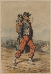 Sotilas koiran kanssa, 1853.