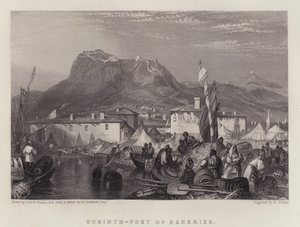 Corinth, Port of Kenkries (väri litho)