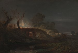 Kalkkiuuni Coalbrookdalessa tekijältä Joseph Mallord William Turner