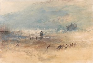Laiva lähestyy Margaten satamaa myrskyisellä merellä tekijältä Joseph Mallord William Turner