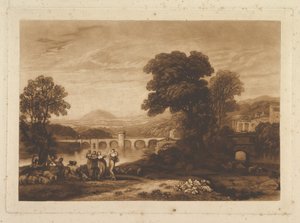 Apuleia in Search of Apuleius julkaisematon levy, Liber Studiorum, 1813-23. tekijältä Joseph Mallord William Turner