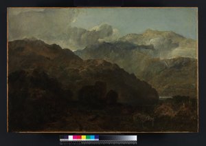 Ben Lomond Mountains, Skotlanti: Matkustaja - Video Ossianin Carosin sota, n. 1799-1800 (öljy kankaalle) tekijältä Joseph Mallord William Turner