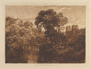 Berry Pomeroyn linna Liber Studiorum, osa XII, levy 58, 1. tammikuuta 1816. tekijältä Joseph Mallord William Turner