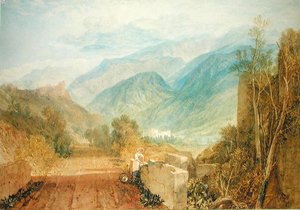 Bonneville, n. 1803 (akvarelli paperille) tekijältä Joseph Mallord William Turner