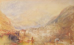 Brunnen Luzernjärveltä, 1845 tekijältä Joseph Mallord William Turner