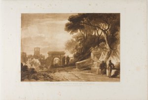 Kristus ja Samarialainen nainen, levy 71 Liber Studiorumilta tekijältä Joseph Mallord William Turner
