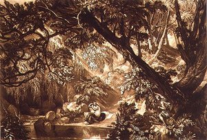 F.66.I Aesacus ja Hesperie, "Liber Studiorumista", taiteilijan kaivertama tekijältä Joseph Mallord William Turner