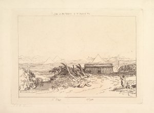 Viides Egyptin rutto Liber Studiorum, osa III, levy 16, 1808. tekijältä Joseph Mallord William Turner