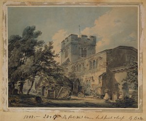 Finchleyn kirkko, 1801 tekijältä Joseph Mallord William Turner