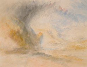 St. Gothardin jalka, n. 1842 (akvarelli paperille) tekijältä Joseph Mallord William Turner