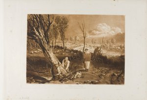 Suojaus ja ojitus, levy 47 Liber Studiorumilta tekijältä Joseph Mallord William Turner