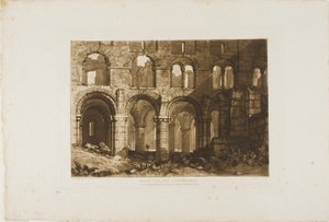 Pyhän saaren katedraali, levy 11 Liber Studiorumilta tekijältä Joseph Mallord William Turner
