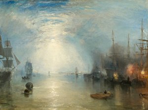 Keelmen Heaving in Coals by Moonlight tekijältä Joseph Mallord William Turner